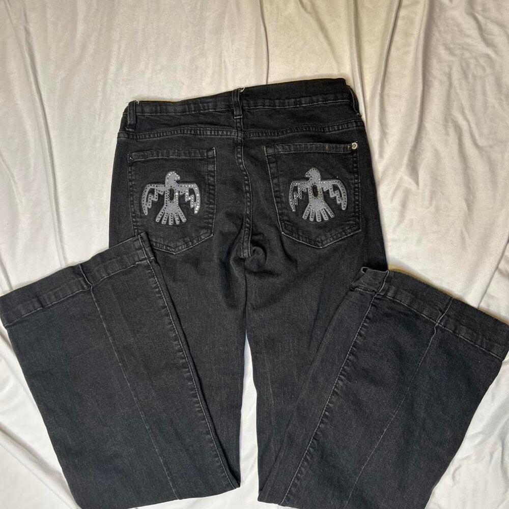 Rock revival wide leg black jeans